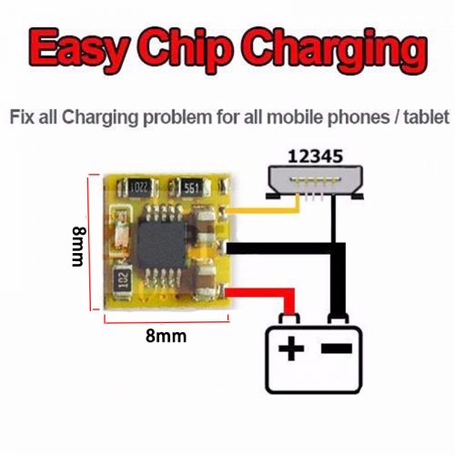 Easy Charge Chip - Bypass Faulty Charging IC to Charge up Battery