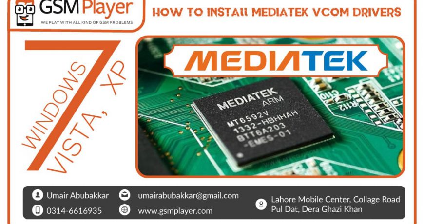 How to install MTK65XX Preloader USB VCom Drivers in Windows 7, XP and Vista