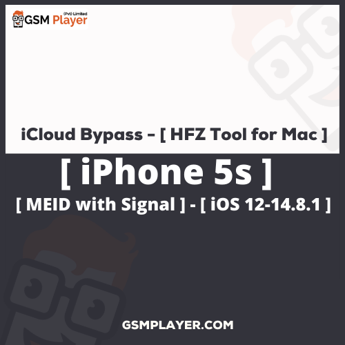 iCloud Bypass - [ HFZ Tool for Mac ]