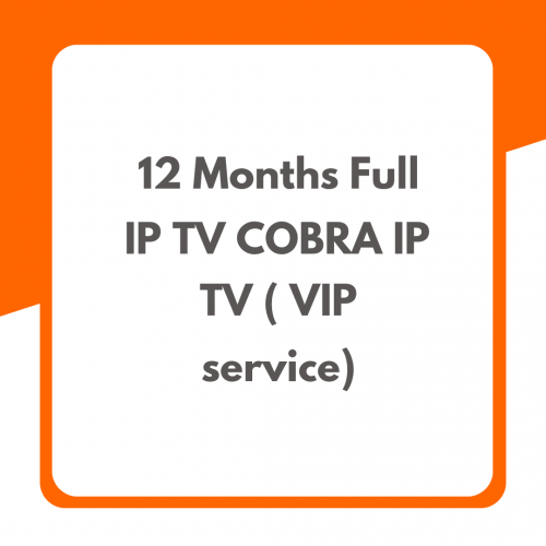 12 Months Full IP TV COBRA IP TV ( VIP service)