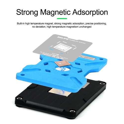 Relife RL-601M 8 in 1 Universal CPU Reballing Stencil Platform For A8-A15