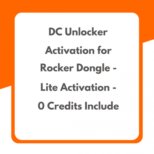 DC Unlocker Activation for Rocker Dongle – Lite Activation – 0 Credits Include