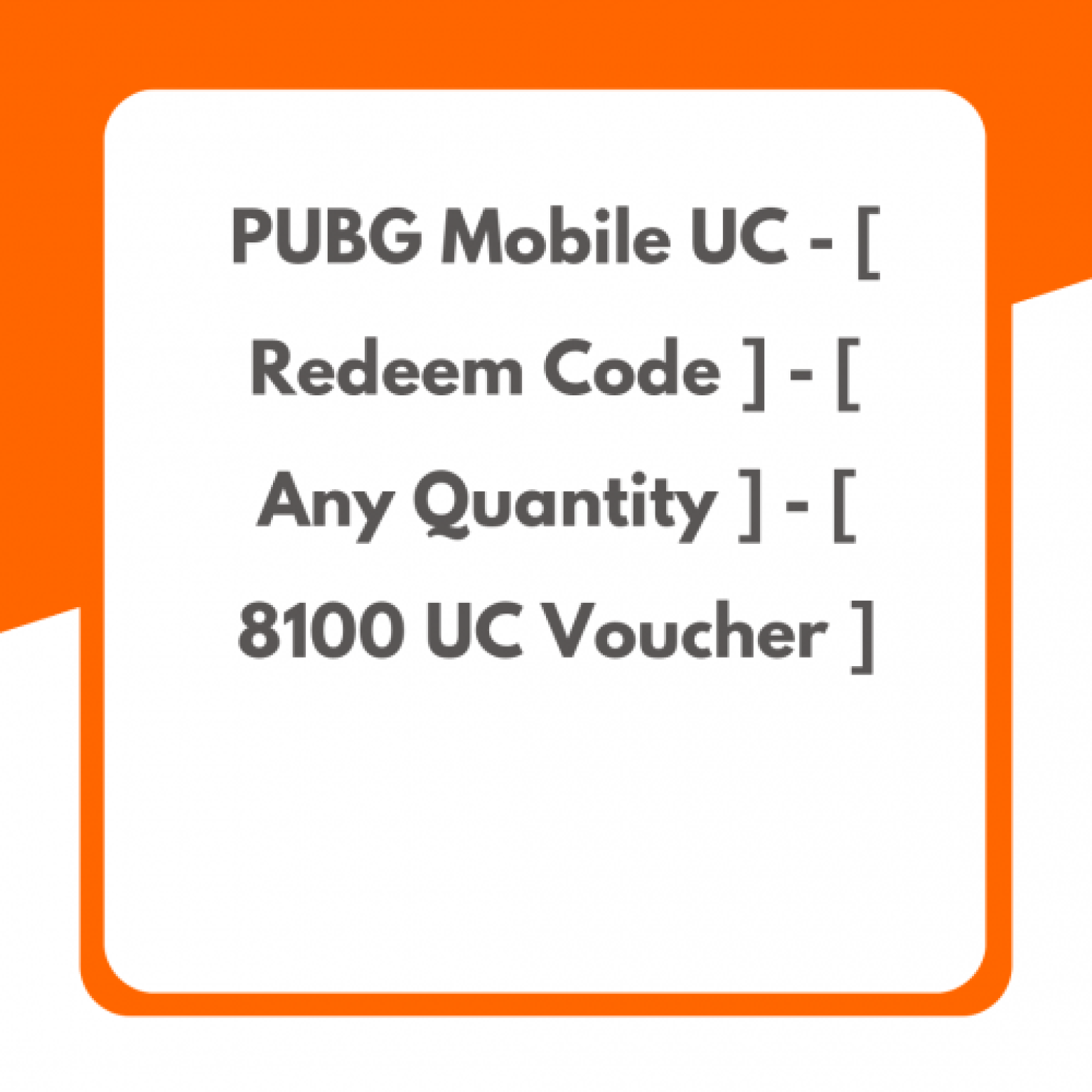 PUBG Mobile UC - [ Redeem Code ] - [ Any Quantity ] - [ 8100 UC Voucher ...
