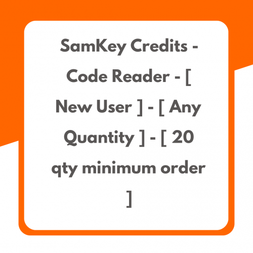 SamKey Credits – Code Reader – [ New User ] – [ Any Quantity ] – [ 20 qty minimum order ]