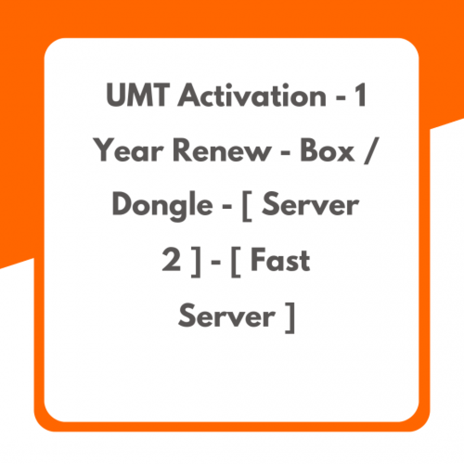 UMT Activation - 1 Year Renew - Box / Dongle - [ Server 2 ] - [ Fast ...