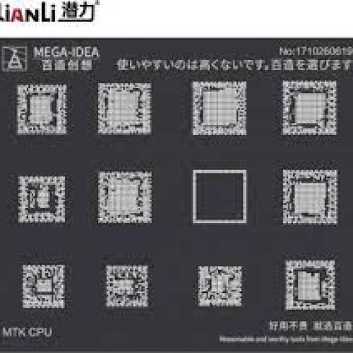 Mega Idea (QL-18) MTK CPU Stencil