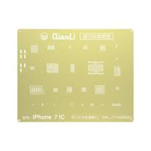 QianLi 3D BGA Reballing Gold Stencil For iPhone 7 / 7 Plus