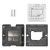 MaAnt Square Hole 0.12MM BGA Reballing Stencil Planting Tin Steel Mesh For iPhone Motherboard