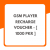 GSM PLAYER RECHARGE VOUCHER – [ 1000 PKR ]