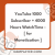 YouTube 1000 Subscriber + 4000 Hours WatchTime – [ for Monetization ]