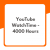 YouTube WatchTime – 4000 Hours